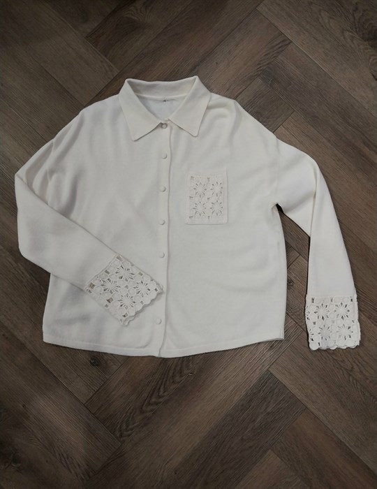 Рубашка с кружевом - фото 8808 Рубашка с кружевом - фото 8808