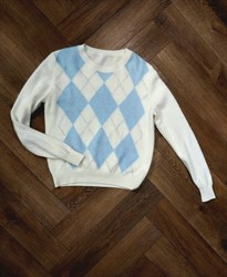 Джемпер Ромбы - фото 8886 Джемпер Ромбы - фото 8886