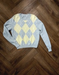 Джемпер Ромбы - фото 8887 Джемпер Ромбы - фото 8887